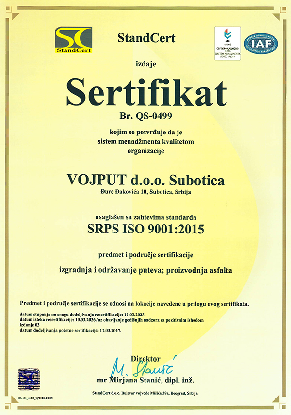 SRPS ISO 9001